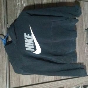 Boys Large black Nike hoodie